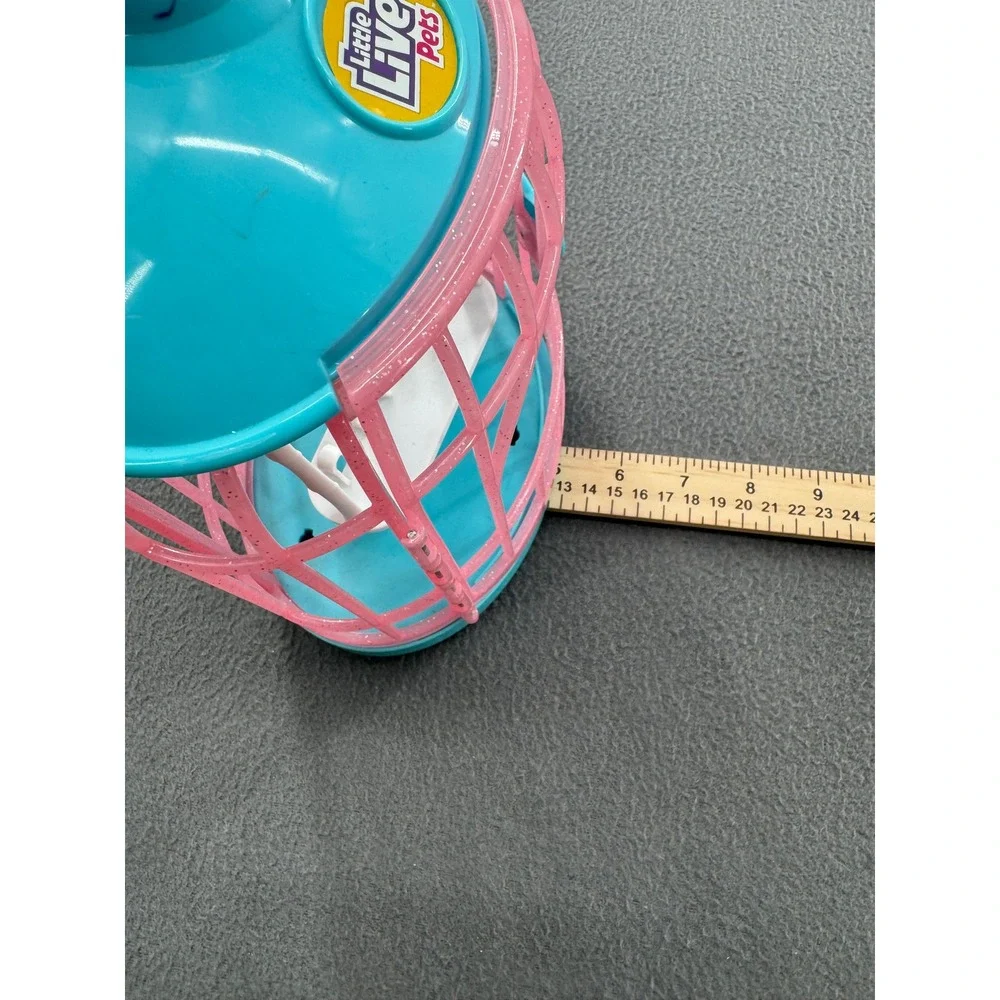 Little Live Pets Bird Cage Toy Kid Teal Interactive Flocked imaginative pretend